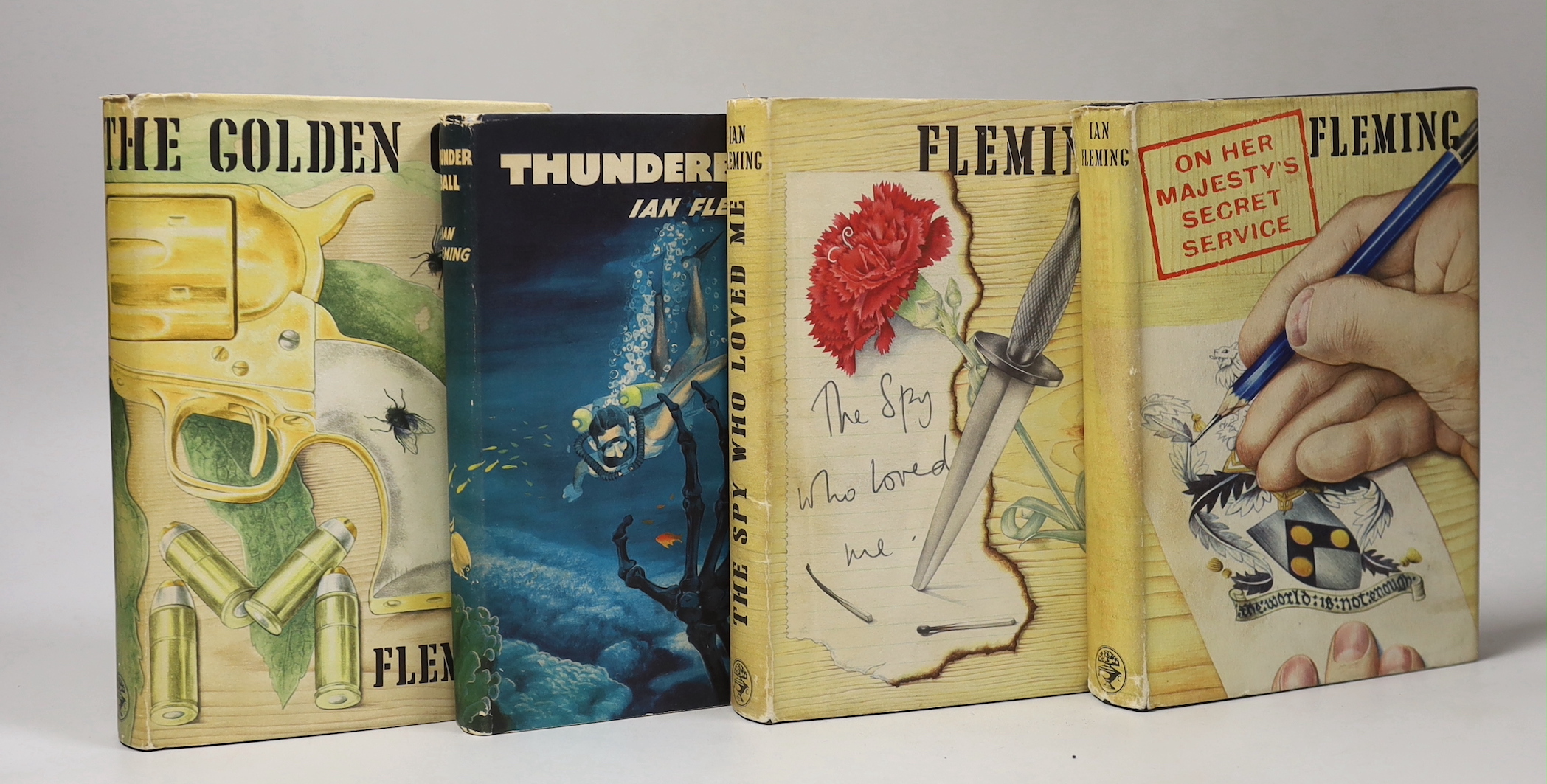 Ian Fleming - On Her Majesty's Service, Golden Gun, Thunderball, and The Spy Who Loved Me